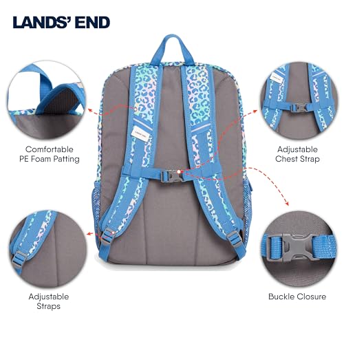 Lands' End Unisex Kids Medium ClassMate Lightweight Durable Elementary School Backpack, Sky Blue - color: Sky Blue