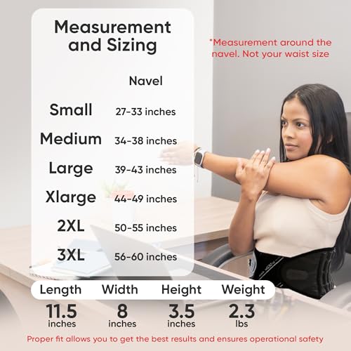 DDS, Inc. G2 Lumbar Decompression Belt, Pneumatic Air Decompression Back Brace for Men and Women, Lower Back Stability for Work, Home, Driving, Lifting, and Daily Wear for All Activity –Small - size: Small (Pack of 1)