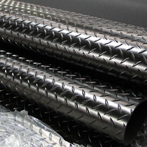 3mm Thin Diamond-Plate Rubber Flooring Roll, 2X 4 ft Waterproof Anti Slip Mat, Multi-Purpose Easy Clean Floor Protector for Garage, Laundry Room, Gym, Kennel - size: 2 ft x 4 ft x 0.1 in