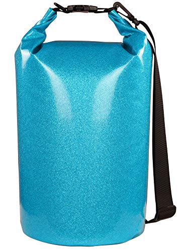 MARCHWAY Floating Waterproof Dry Bag Backpack 5L/10L/20L/30L/40L, Roll Top Sack Keeps Gear Dry for Kayaking, Rafting, Boating, Swimming, Camping, Hiking, Beach, Fishing - color: Shiny Blue, size: 5L