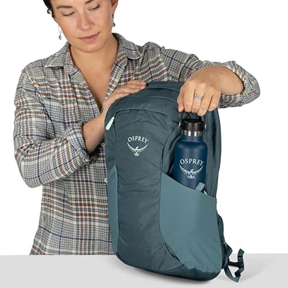 Osprey Farpoint Fairview Travel Daypack for Men and Women - Carry On Personal Item Backpack with Laptop Sleeve, Antique Blue - color: Antique Blue