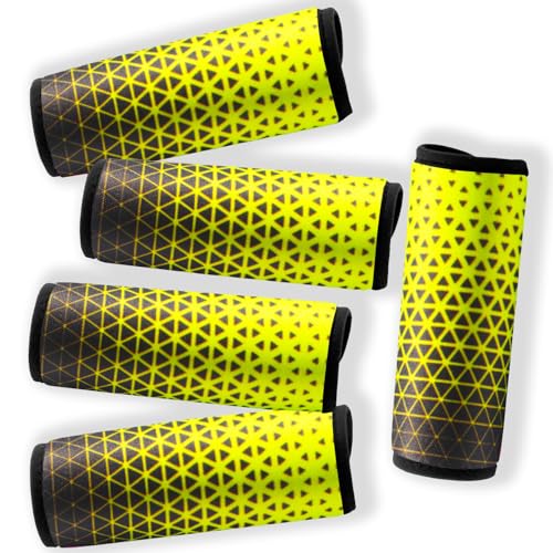 5 Pack Neoprene Luggage Handle Wraps for Suitcase Travel Luggage Tags/Identifiers/Marker/Grips (2.0 Version) (Triangle) - color: Triangle