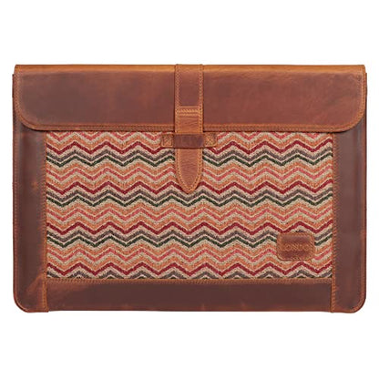 Londo Leather Sleeve Compatible with MacBook Pro 16 & MacBook Pro 15 Inch (M5, M4, M3, M2, M1, Pro, Max), Premium Top Grain Leather Laptop Bag, 2020 to 2026 Models - color: Camel, size: 15-16 inches