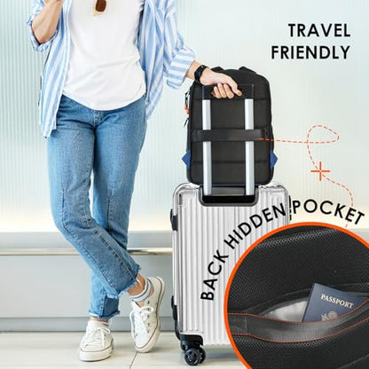 TARION Camera Backpacks for Photographers - Camera Bag Photography Backpack with 15" Laptop Compartment Side Access Tripod Holder - Waterproof Rain Cover- Anti-theft Hidden Pocket - TB04 Blue - color: Blue