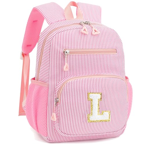 Mini Toddler Backpack for Girls 2-4, Cute Personalized Preschool Kindergarten Backpack for Kids Birthday Gifts (Pink L) - color: Pink, size: Mini-12"H(not fit folder）, style: L