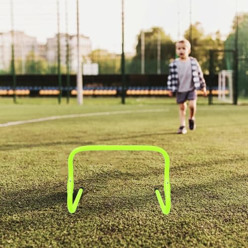 NOLITOY Adjustable Height Agility Hurdles Training Equipment PVC Plastic Speed Hurdles for Football and Basketball Foldable Sports Track for Sports Practice