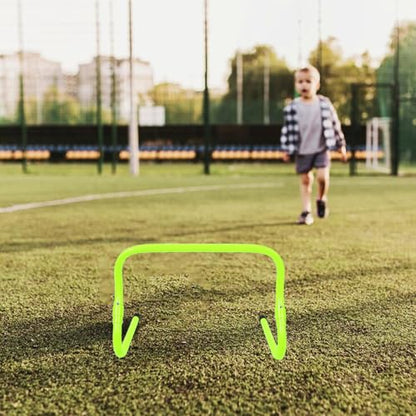 NOLITOY Adjustable Height Agility Hurdles Training Equipment PVC Plastic Speed Hurdles for Football and Basketball Foldable Sports Track for Sports Practice