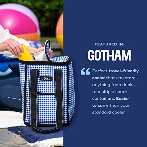 SCOUT Pleasure Chest - Soft, Lightweight, Insulated Cooler, Fits 5 Wine Bottles, Cooler for Beach, Pool, Boat, and Picnics - color: Brooklyn Checkham