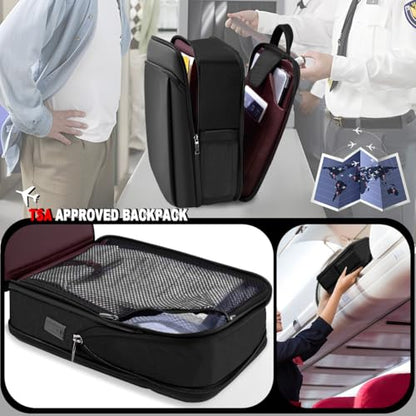 ZINZ Slim and Expandable 15 15.6 16 Inch Laptop Backpack Anti Theft Business Travel Notebook Bag with USB, Multipurpose Large Capacity Daypack for Men & Women,DB01K02 - color: Db01k02