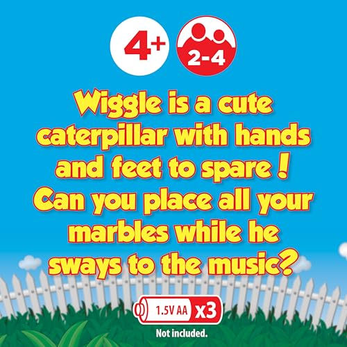 Giggle Wiggle Board Games for Kids, Family Game Night, Hand-Eye Coordination, Preschool Games, The Wiggle Race to Get Your Marbles to The Top Game, Ages 4+, Batteries Not Included - style: Giggle Wiggle