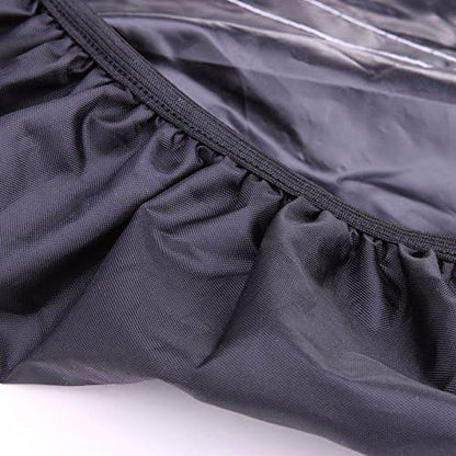 Hi-Visibility Backpack Rain Cover with Reflective Strip 100% Waterproof Ultralight Backpack Cover, Storage Pouch, for Hiking, Camping, Biking, Outdoor, Traveling - color: Black 1 Pack