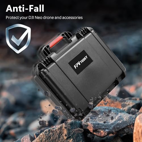 FPVtosky NEO Case, Waterproof Travel Carrying Case for DJI NEO Fly More Combo (RC/N3 Controller), Hard Case for DJI Neo Drone Accessories