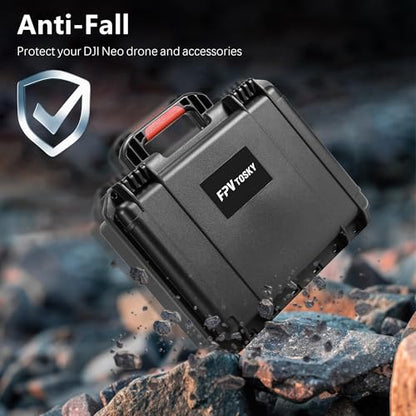 FPVtosky NEO Case, Waterproof Travel Carrying Case for DJI NEO Fly More Combo (RC/N3 Controller), Hard Case for DJI Neo Drone Accessories