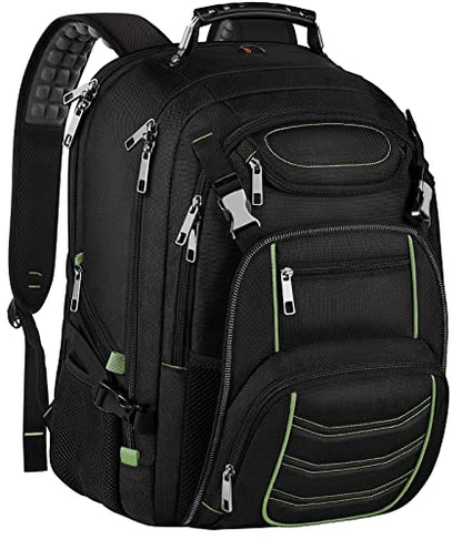 SINVICKO Travel Laptop Backpack,Extra Large 18.4 Inch Laptop RFID Anti Theft TSA Friendly Backpack,Water Resistant Backbag,Heavy Duty Computer Bag for Women Men,21.2 * 15.5 * 11.5 inch Green - color: Rfid 18.4 Inch Green