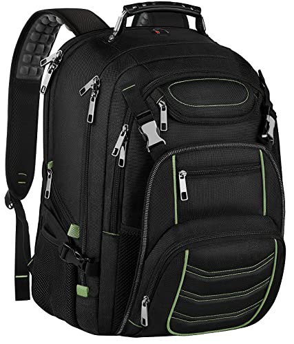 SINVICKO Travel Laptop Backpack,Extra Large 18.4 Inch Laptop RFID Anti Theft TSA Friendly Backpack,Water Resistant Backbag,Heavy Duty Computer Bag for Women Men,21.2 * 15.5 * 11.5 inch Green - color: Rfid 18.4 Inch Green