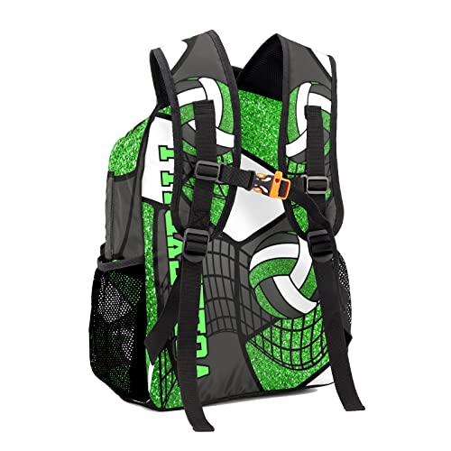 Personalized Sport Volleyball Print Multifuction Backpack with Name Text for Women Men Gift - color: Backpack 17