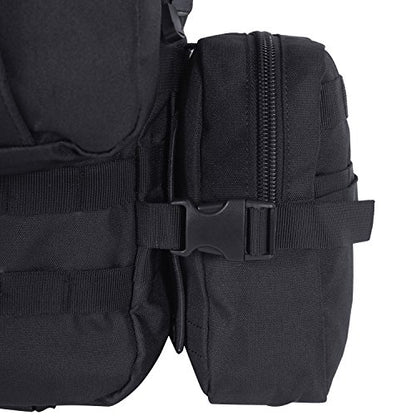 Seibertron 3 Day Tactical Backpack Waterproof Molle Bag/Rucksacks Black - color: 3 Day Black
