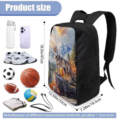 Basketball Backpack With Separate Ball Compartment And Shoes Fit Basketball Volleyball Football - color: Forest Wolf