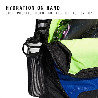 adidas Stadium 4 Soccer Backpack – Team Sports Bag with Ball Pocket, 36L - color: Royal Blue/3.0