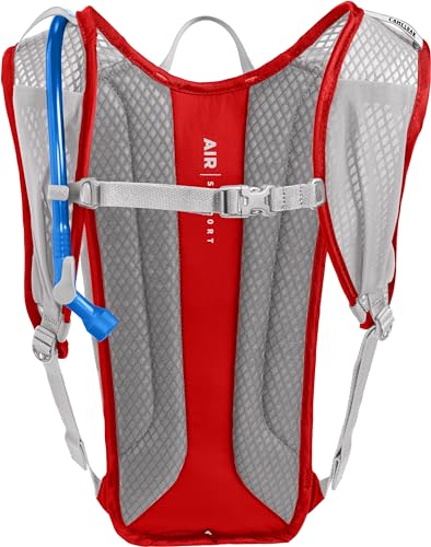 CamelBak Rogue Light 7 Hydration Backpack with Crux Reservoir, Lightweight Ventilated Design for Biking and Hiking - color: Red