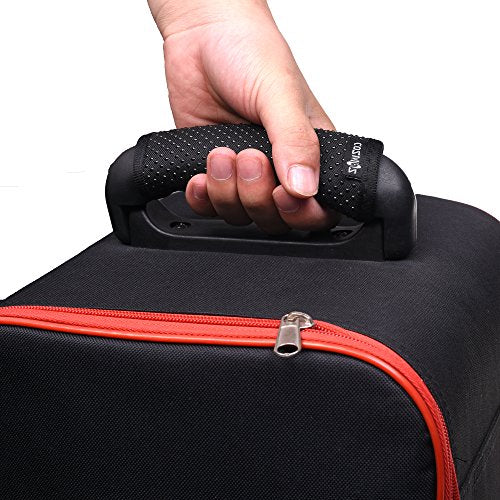 Cosmos Pack of 3 Comfort Neoprene Luggage Handle Wrap Handle Grip Luggage Identifier for Travel Bag Luggage Suitcase (Non Slip Grip - Black Color) - color: Non Slip - Black