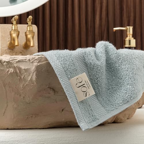 SOFE H&L | Olea Luxury Turkish Cotton Bath Towel Set of 1 : 1 Jumbo Bath Towel - Light Blue | Premium, Soft, Durable, Absorbent | XL Bath Towels Oversized - color: Light Blue, size: Set of 1 (1 Jumbo Bath Towel)
