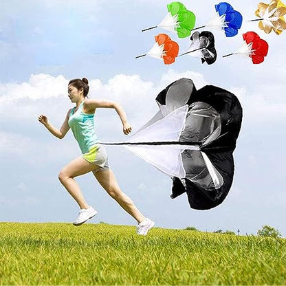 Running Speed Chute Resistance Parachute, 57.17in Sprint Power Soccer Trainer with Adjustable Strap for Soccer Football Acceleration Training