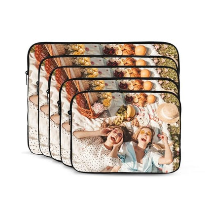 Custom Laptop Sleeve Bag Personalized Laptop Case Add Photo Logo Text Carrying Briefcase Protective Case Computer Notebook Bag (12 inch) - size: 12 inch
