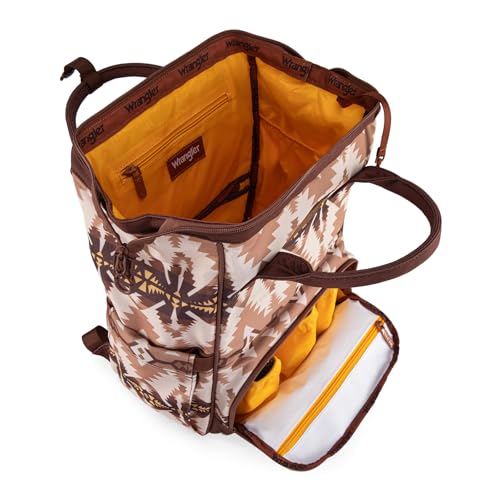 Wrangler Callie Diaper Bag Backpack with Stroller Straps Multifunction Baby Travel Bag WG2210-9110TN - color: Angel Tan