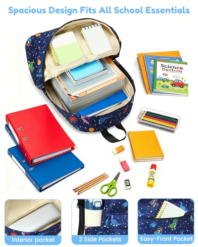 CAMTOP Preschool Backpack for Kids Boys Girls Toddler Backpack Kindergarten School Bookbags for Age 3-8 (Blue Dinosaur) - color: Blue Dinosaur