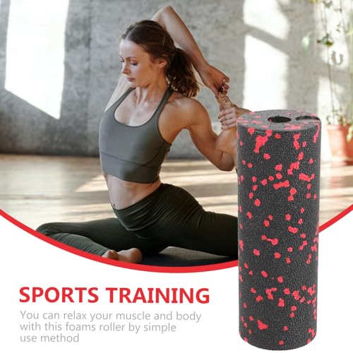 Happyyami Mini Foam Roller for Yoga and Fitness Lightweight Massage Column for Muscle Relief Backbend Support Non-Slip Design for Home Use and Travel