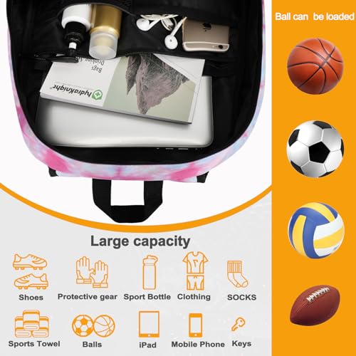 Goloni Soccer Backpack,Basketball Backpack with Ball Compartment & Shoe Compartment,Backpack for Basketball,Soccer - color: Dyeing