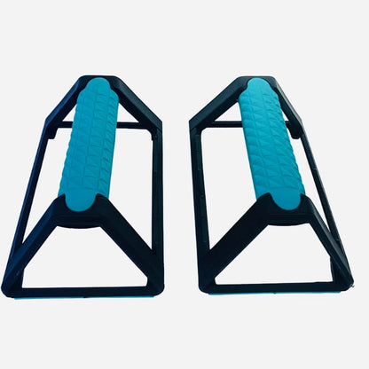 Summit Grips Premium Push-Up Handles for Strength Training, Stackable, Wrist-Friendly, Ergonomic Grip for Home Gym Workouts - color: Teal