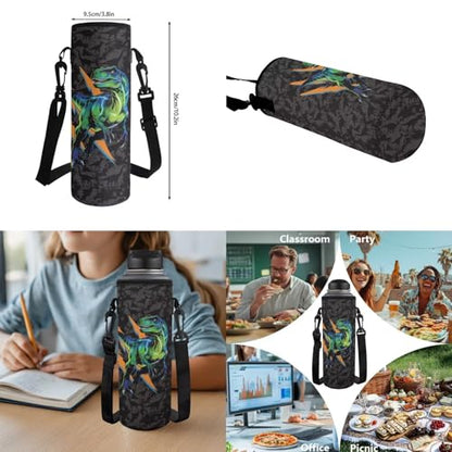 Talayituse Dinosaur Paint Splatter Print 6 Pack Backpack for Kids Boys School Bag Set with Lunch Box Pencil Case Water Bottle Sleeve Bookmark & Keychain Primary Middle Schoolbag Bookbag - color: Dinosaur Paint Splatter
