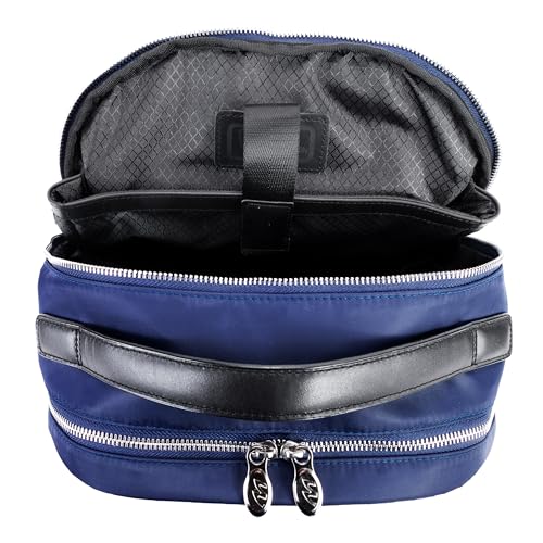 McKlein Parker, 15" Backpack Laptop Briefcase, Laptop & Tablet, Travel Business Backpack & Cross-Body, Dual Compartment Laptop/Computer & Tablet Backpack Bag Case - color: Navy
