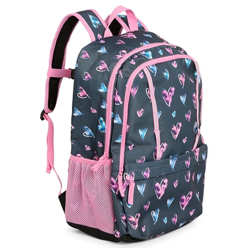 Lands' End Unisex Kids Large ClassMate Lightweight Durable Elementary School Backpack, Hot Pink - color: Hot Pink
