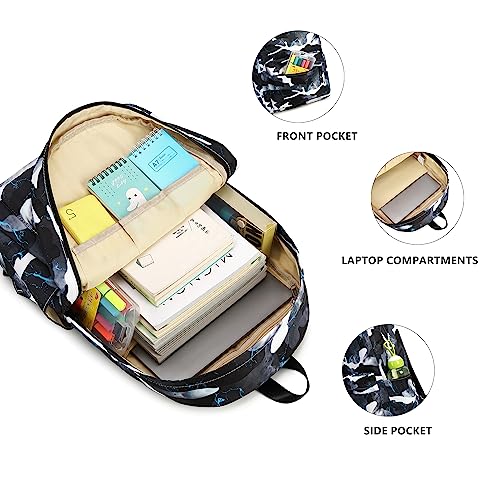 Lmwzh Backpack For Boys Elementary School Bags Kids Bookbag Waterproof Lightweight Durable(A-Black) - color: A-black