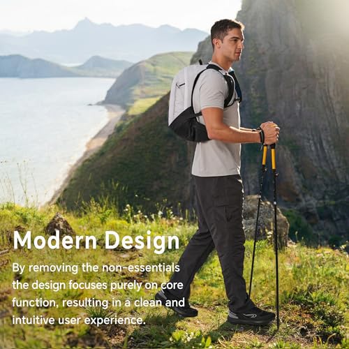 N NEVO RHINO 17L Hydration Backpack with 500ml/17oz Soft Flask for Men & Women, Lightweight Hiking Backpack, Water Backpack for Hiking, Camping, Traveling - color: White