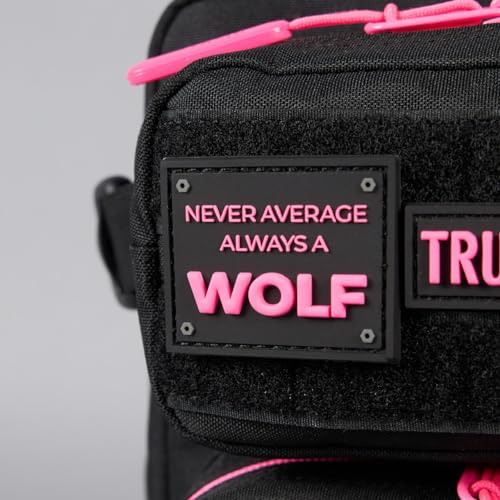 WOLFpak 9L Mini Meal Prep Management Backpack (Black Neon Pink) Lunch Box, Cooler, Travel, Insulated Bag, Daypack - color: Black Neon Pink