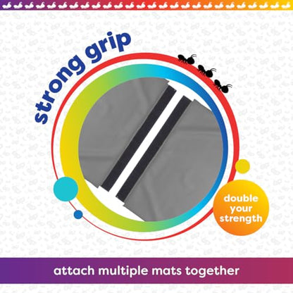 Antsy Pants Tumbling Mat for Kids – Gymnastics Mat, Easy to Clean, Sturdy, Foldable Tumbling Mats, Padded, Lightweight, Portable, Gymnastics Equipment for Active Play - color: 3-Fold Gray