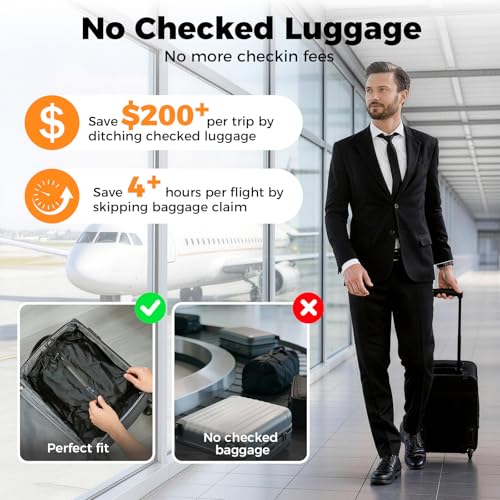 HONKID Travel Vacuum Bags with Pump 25L Compression Packing Cubes for Carry On Suitcases Backpack Luggage Odor & Waterproof Anti-Rip Reusable Vacuum Seal Bags for Clothing Travel Essentials - 3 Pack