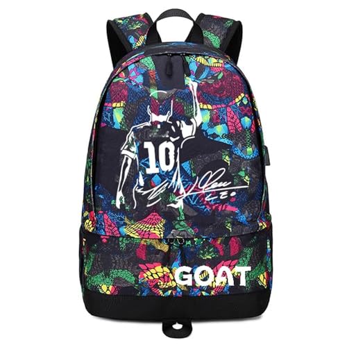 Soccer Player 10 Luminous Ball Storage Backpack Sports Equipment Depositary Multifunctional Bag For Men Women - color: Red - 3