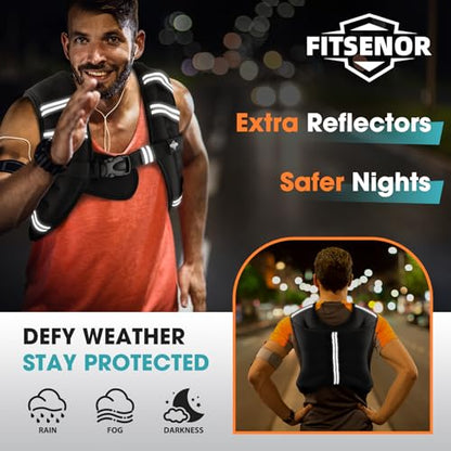 Weighted Vest for Men Women Walking, 6lb/8lb/12lb/16lb/20lb/30lb Strength Training Weight Vests with Phone Pocket, Comfortable Weighted Vest for Running Men, Rucking, Weight Loss, Gym Accessories - size: 8 lb