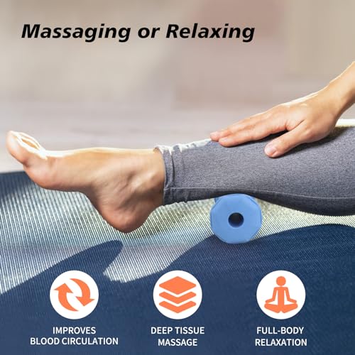Plantar Fasciitis Relief,Foot Roller,Foot Massager Roller for Plantar Fasciitis,Deep Tissue Muscle Massage,Arch and Heel Pain Relief,Portable Reflexology Tool-Blue - color: Blue