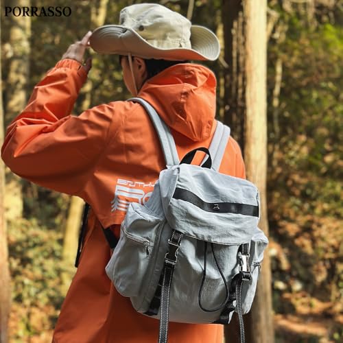 Casual Backpack Women Men Daypack Lightweight Rucksack Waterproof Backpack for Hiking Travel Daily Use Grey - color: Grey
