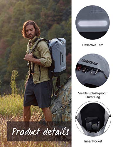 IDRYBAG Waterproof Backpack for Men 20L/30L/40L, Floating Dry Bag Kayak, Dry Backpack Hiking