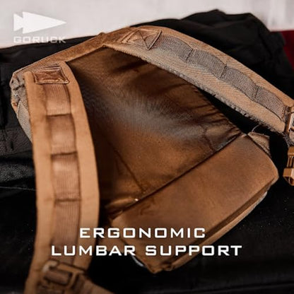 GORUCK Ruck Plate Carrier 3.0 - Streamlined Weighted Rucking Backpack w/Ergonomic Back Support & Extra Padded Straps - Compatible Ruck Plates, Black - color: Black