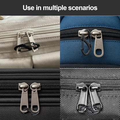 Zipper Lock Clips Anti Theft Buckle Durable Dual Opening Safety Zipper Pull Replacement - style: 6 PCS