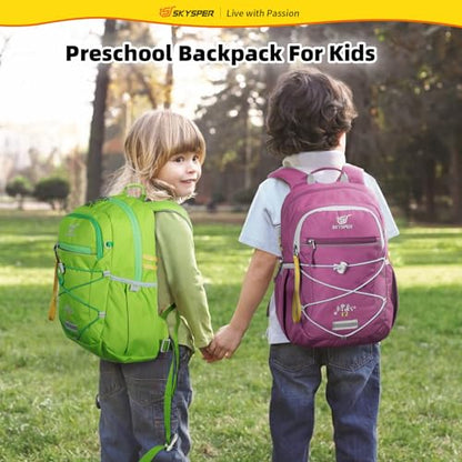 SKYSPER Kids Backpack 12L Children School Bag Child Boy Girl Pack Ages 4-8 for Traveling Day Trips Classes Camping(Purple) - color: Purple, size: Small