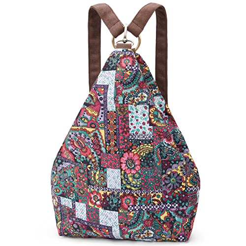 Black Butterfly Premium Backpack for Women, Bohemia Style Fashion Casual Daypack Backpack, Small Backpack Purse (05-brown) - color: 05-brown